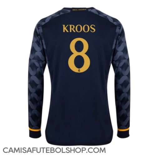 Camisa de time de futebol Real Madrid Toni Kroos #8 Replicas 2º Equipamento 2023-24 Manga Comprida